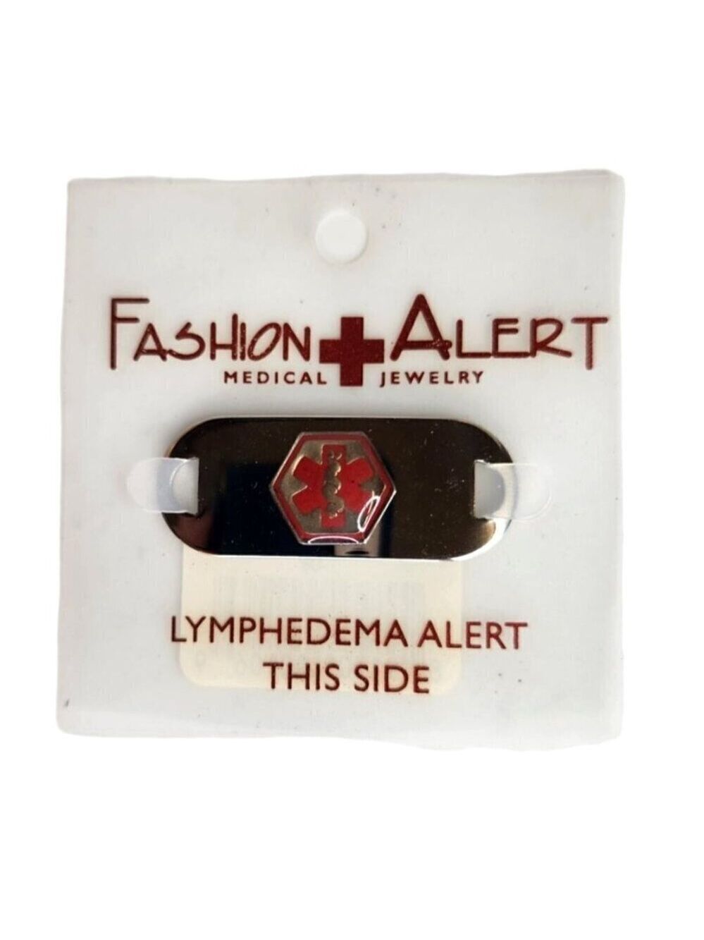 Fashion Alert Medical Jewelry Lymphedema Alert Tag